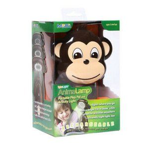Monkey Animalamp Rechargeable Kids Night Light • Portable Play Pal Lamp New